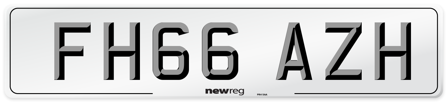 FH66 AZH Number Plate from New Reg